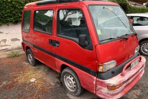 SUBARU E 12 4WD Libero 4x4 ROSSA rara 1994