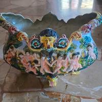 Vaso raro antico Capodimonte-Artigianato Italiano