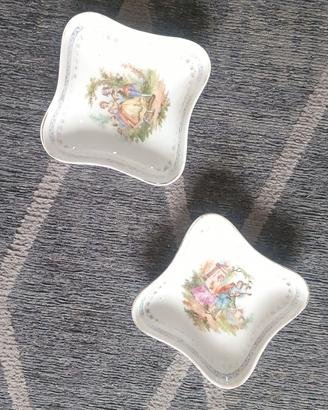 coppia ciotole porcellana design vintage anni 30 