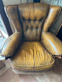 Poltrona in pelle