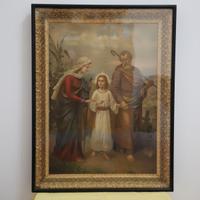 Quadro antico Sacra famiglia fine '800