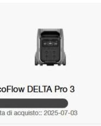 EcoFlow Delta Pro 3 in garanzia