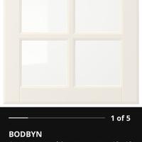 Ante cucina bianche vetro inglesina Ikea Bodbyn