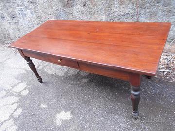 Tavolo antico metà '800 cm 198,5 x 88,5