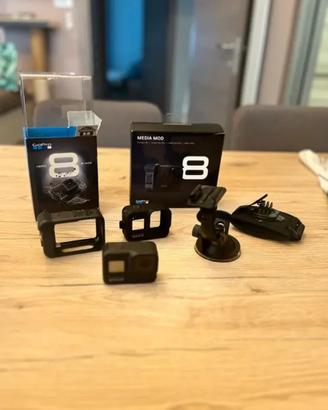 go pro hero8, media mod, e altri accessori