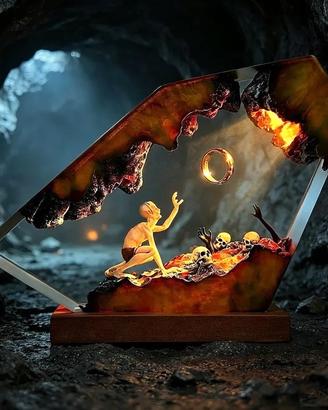 Il Signore degli Anelli Gollum lampada multicolore