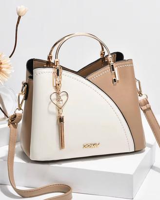 Borsa da donna a tracolla e a mano con frange