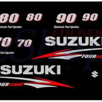 kit adesivi motore fuoribordo suzuki 70 - 80 - 90