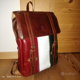 Zaino da uomo in pelle realizzato a mano in Italia