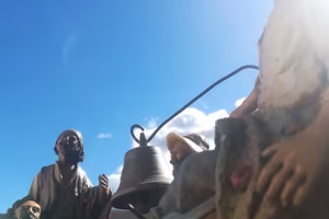 Barca con pescatori autore firmato