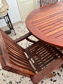 Tavolo Unopiú Chelsea allungabile e sei sedie