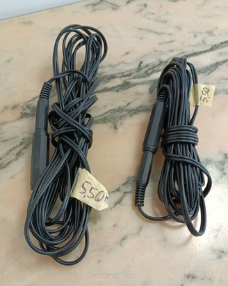 2 Cavi Microfonici Jack/ Maschio-Femmina