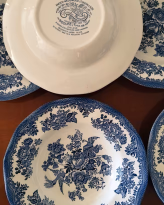 Ceramica Enoch Wedgwood - 6 piatti fondi+2 piani