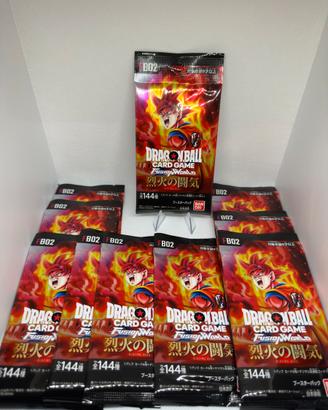 10x FB02 Booster Pack Sealed Dragon Ball FW