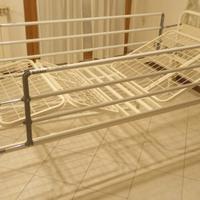 Kit letto ortopedico a manovella con sponde antica