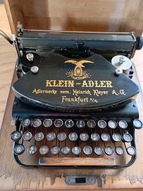 Macchina da scrivere Klein-Adler anno 1918