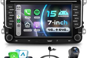 Autoradio Android 15 VW Golf 5/6 4+64GB Nuova
