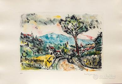 FRED PITTINO STAMPA ACQUATINTA FIRMATA E NUMERATA