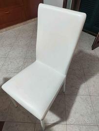 4 sedie in pelle Calligaris