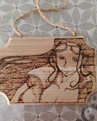 Targhetta legno 