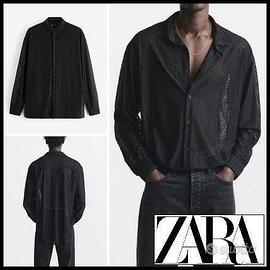 NUOVA camicia ZARA leggera nera M(vedi etichetta)