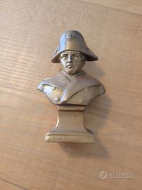 Napoleone statuetta ottone pieno pesante 10 cm