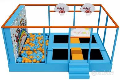 Tappeto Elastico con Vasca Palline per Bambini