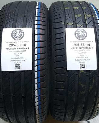 2 GOMME 205 55 16 MICHELIN A77085