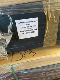 Lastra di POLICARBONATO 2,05x1,25m sp.0,5mm