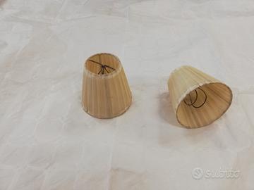 Coppia di paralume in stoffa