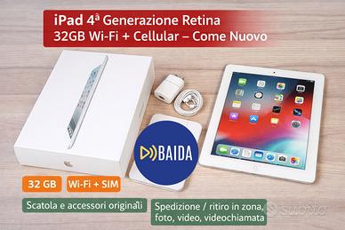 iPad 4ª Generazione Retina 32GB Wi-Fi + Cellular