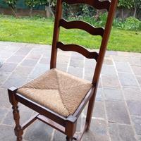 4 sedie in legno massello 