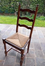4 sedie in legno massello 