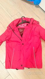 Impermeabile bimbo antivento  rosso