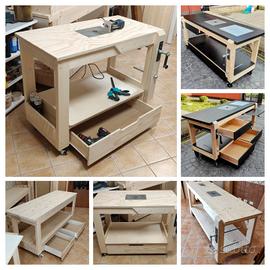 banco falegname tavolo da lavoro morsa fresa sega 