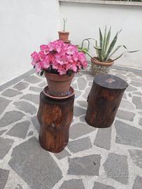 tronco da arredo giardino 