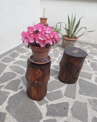 tronco da arredo giardino 