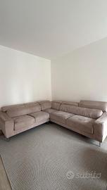 Divano angolare in microfibra