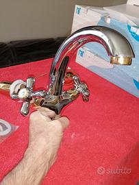 gruppi bagno Raf cromo oro