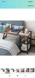 tavolino da letto  regolabile in altezza 