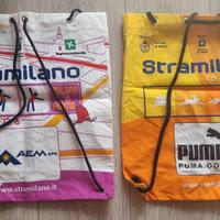 Borse zainetti maratona Stramilano 2005 2006