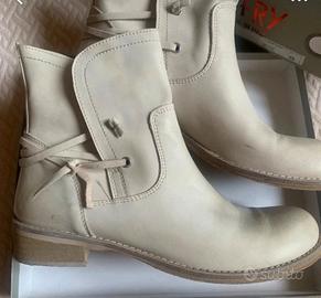 Stivaletti donna 40 J FRY pelle vera beige Italy