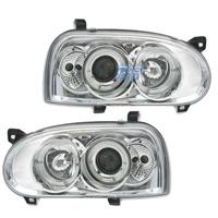 FARI VOLKSWAGEN VW GOLF 3 ANGEL EYES CROMATI FONDO