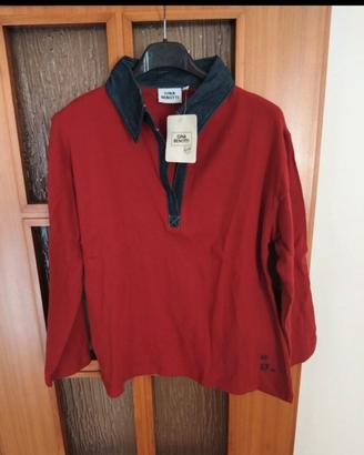 Polo Gina Benotti Rossa NUOVA con cartellino tg L