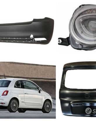 Fiat 500 paraurti musata airbag paraurti fanale 15