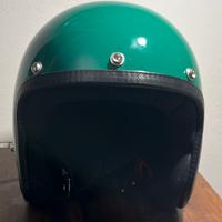 Casco jet vintage  70’s verde pastello taglia M