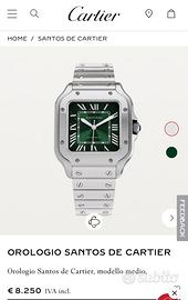 Cartier santos verde
