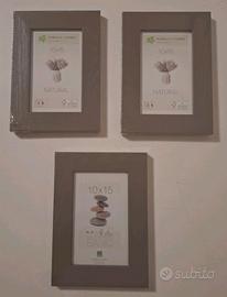 Tris cornici 10×15 Made in Italy