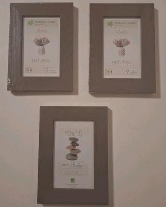 Tris cornici 10×15 Made in Italy