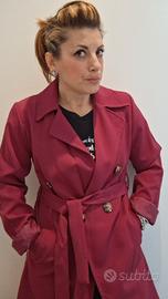 Trench Borgogna leggero